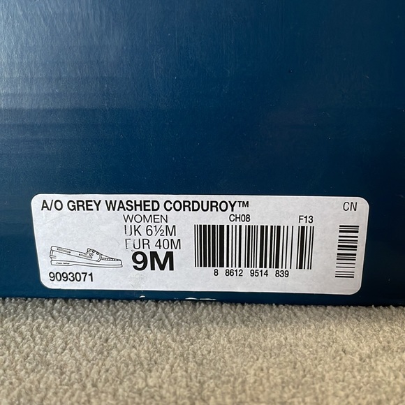 Sperry Top-Sider Women's A/O 2-eye Grey washed Corduroy Boat Shoe, color: brown - Picture 14 of 14